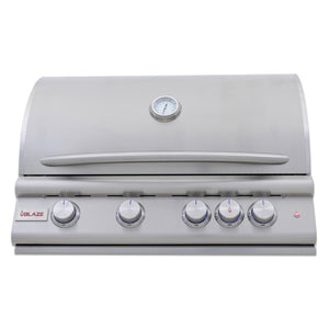 Blaze 32-Inch 4-Burner Premium LTE+ Gas Grill with Rear Burner and Built-in Lighting System - NG