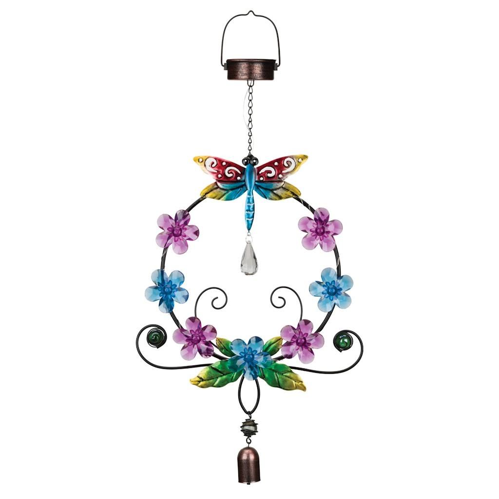 Daisy Wreath Solar Lantern - Dragonfly